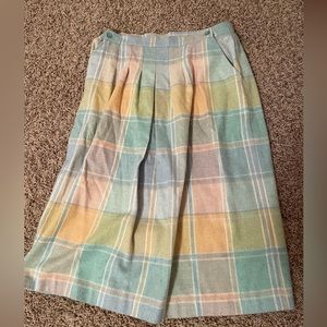 🎀 Gorgeous Jaclyn Smith Skirt — Plaid Multi-Color 🎀 Size 14